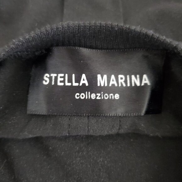 Stella Marina Womens Black Embroidered Frayed Shirt Dress Unique Hippie Boho - Picture 6 of 7